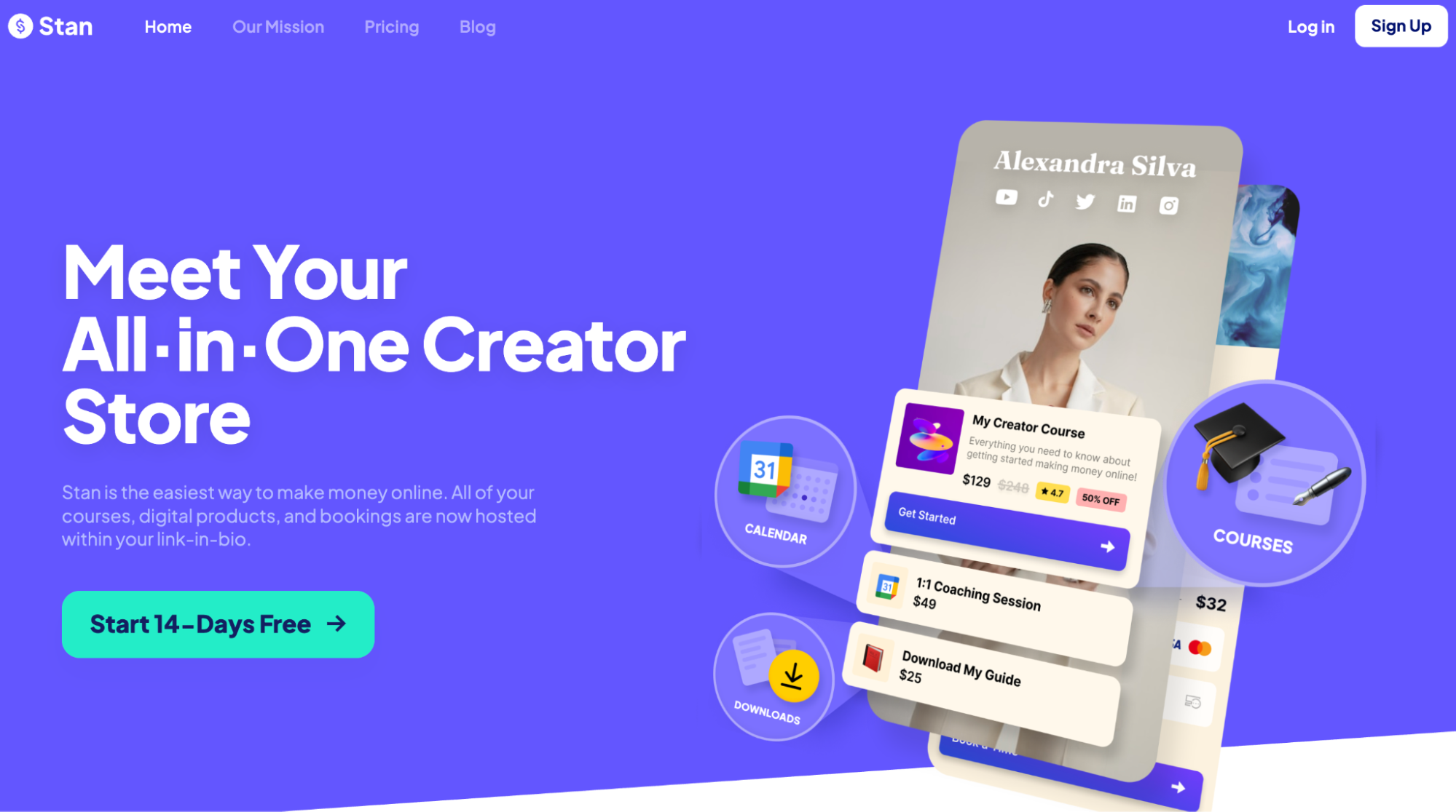 Stan Store homepage screenshot