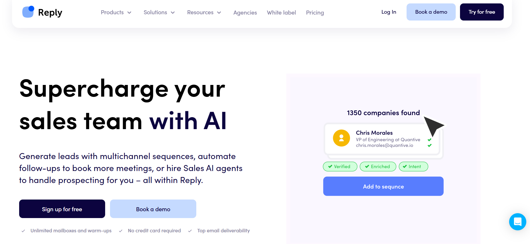 Reply.io dashboard screenshot