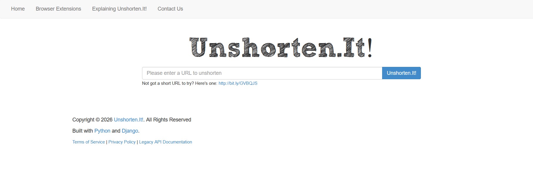 Unshorten.It tool revealing the true destination of a cloaked affiliate link