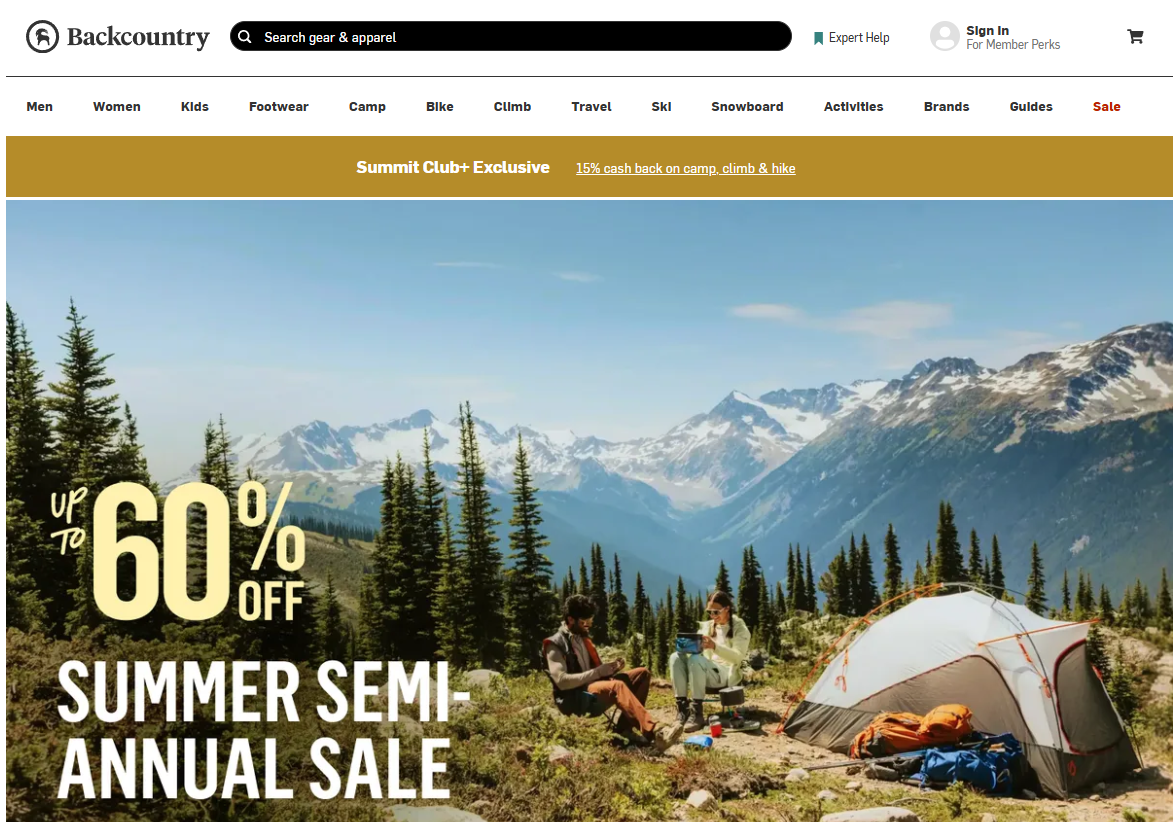 Backcountry affiliate program
