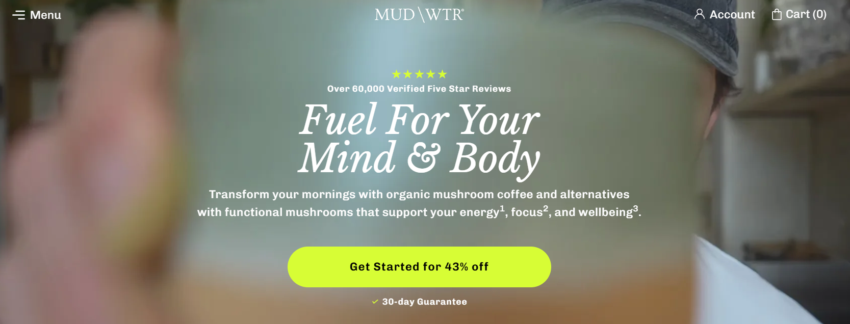 MUDWTR homepage screenshot