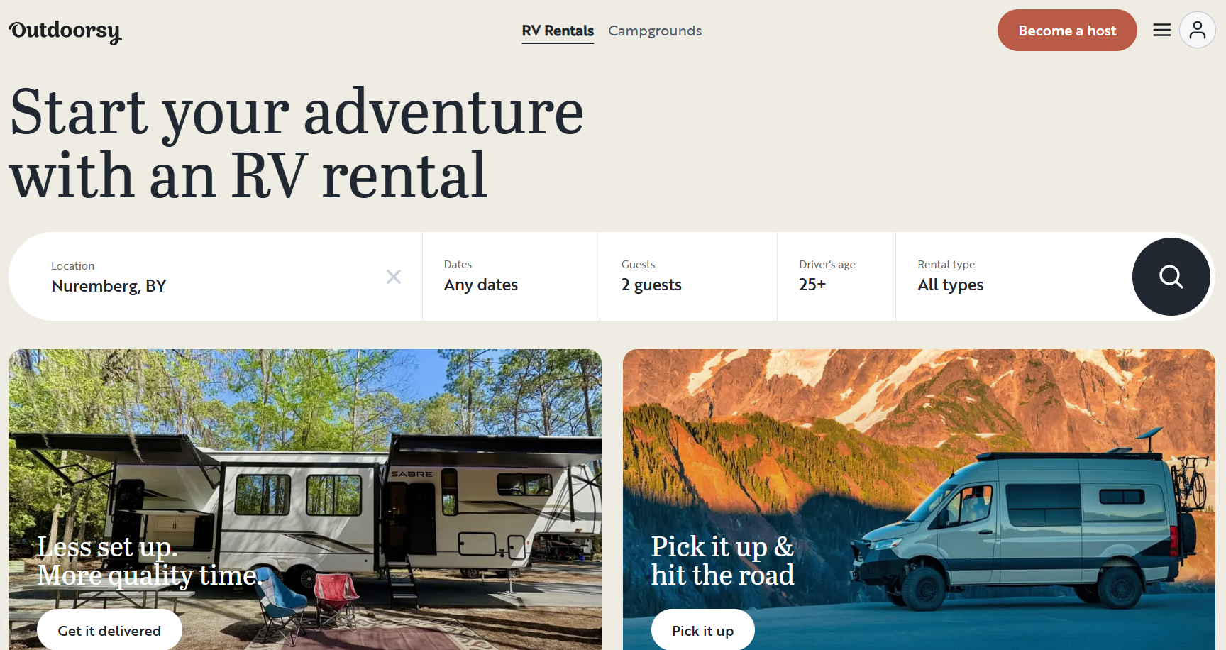 Outdoorsy affiliate program