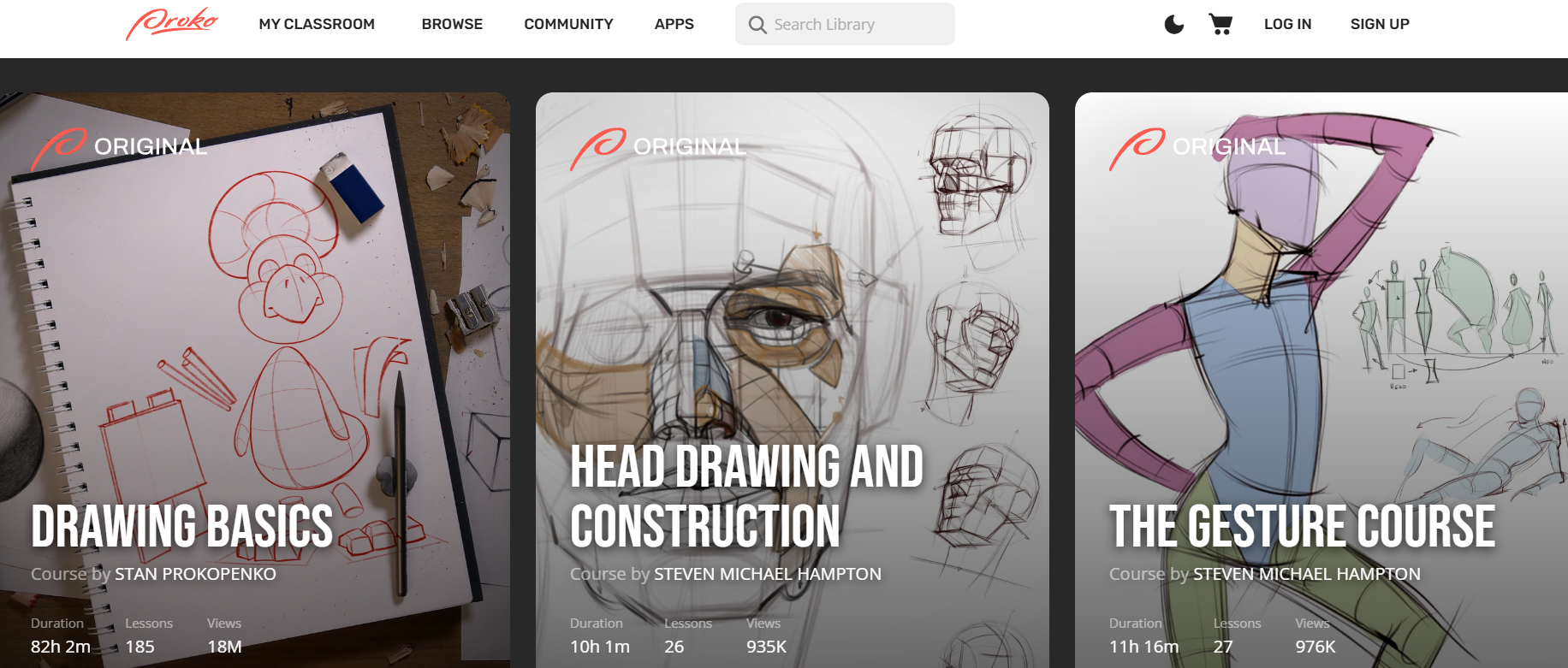 Proko art affiliate homepage