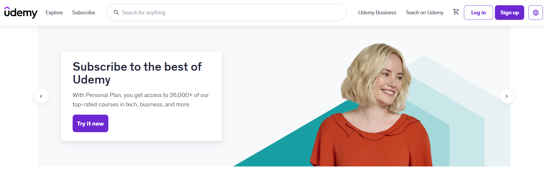 Udemy art affiliate homepage
