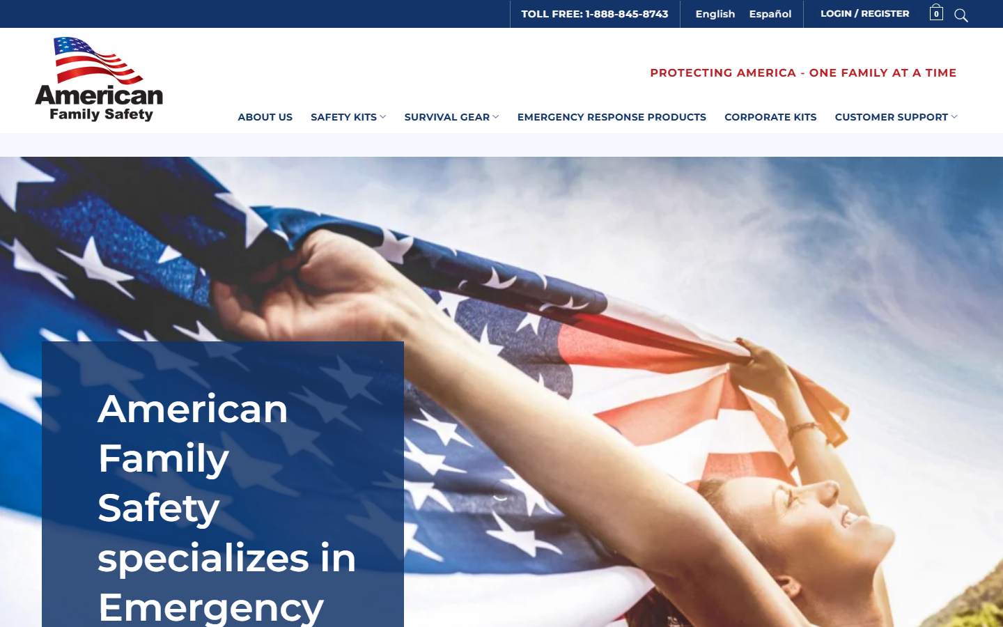 American Family Safety homepage
