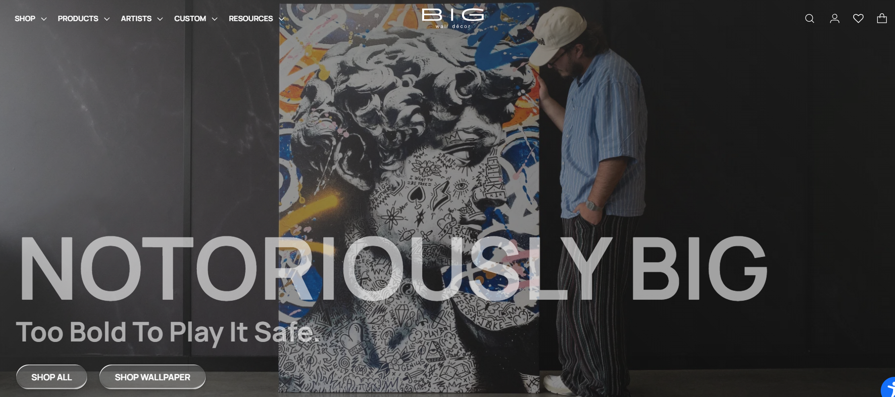 BIG Wall Decor art affiliate homepage