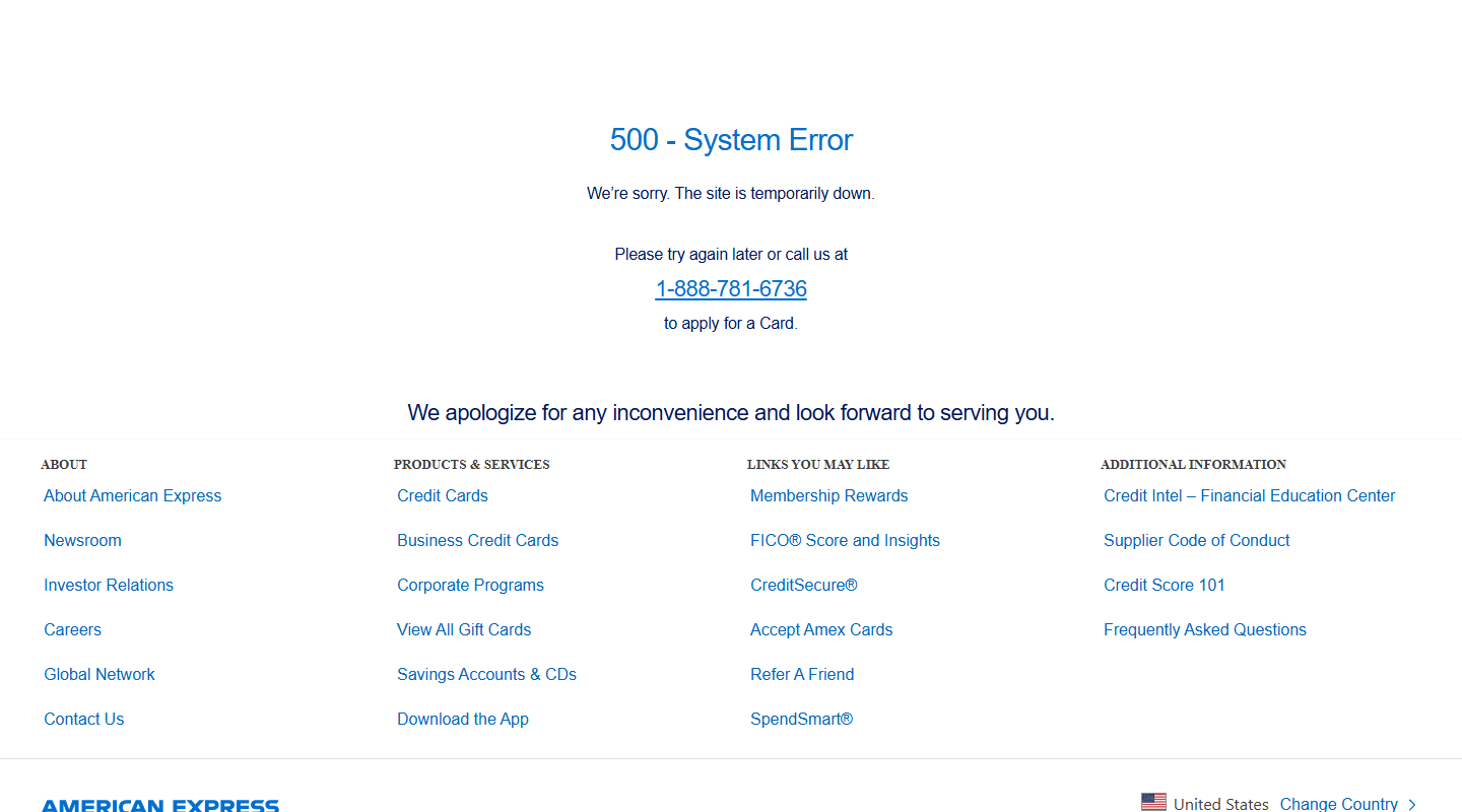 American Express Business homepage