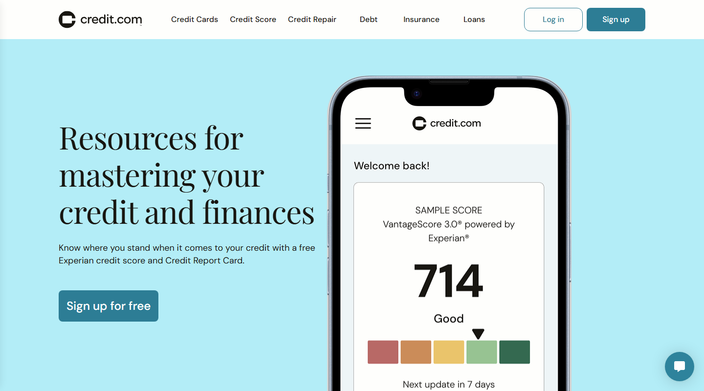 Credit.com homepage