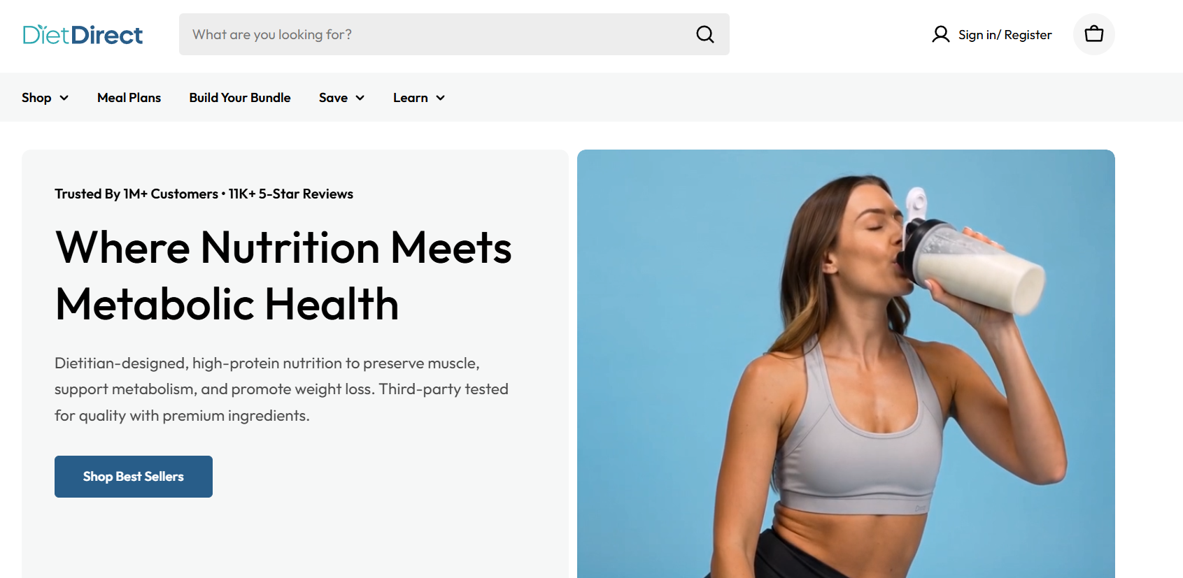 Diet Direct homepage