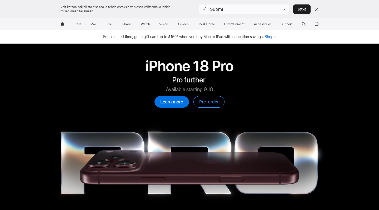 Apple Performance Partners homepage