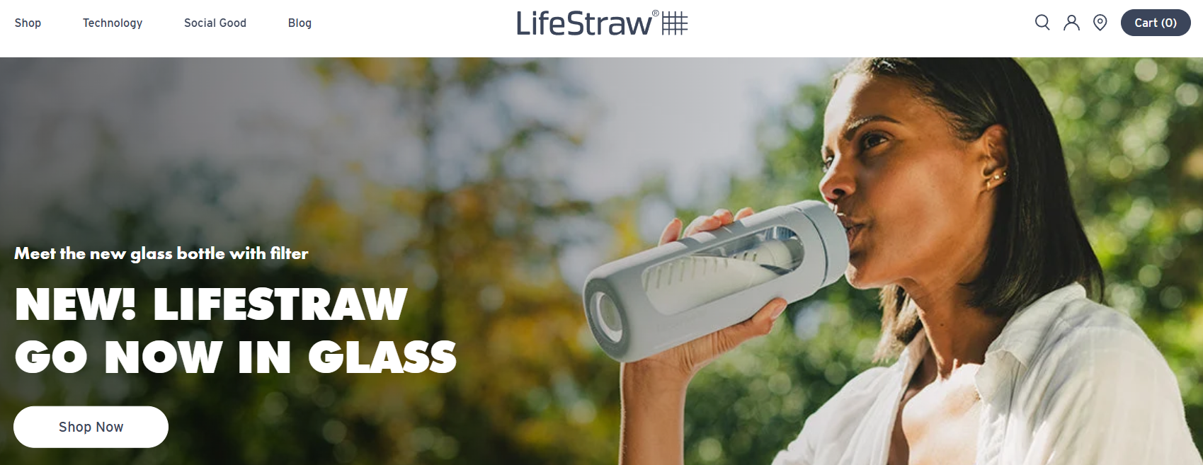 LifeStraw homepage