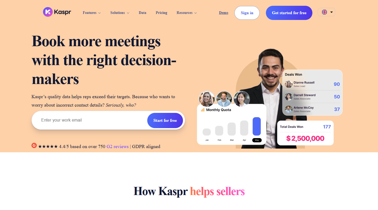 Kaspr homepage
