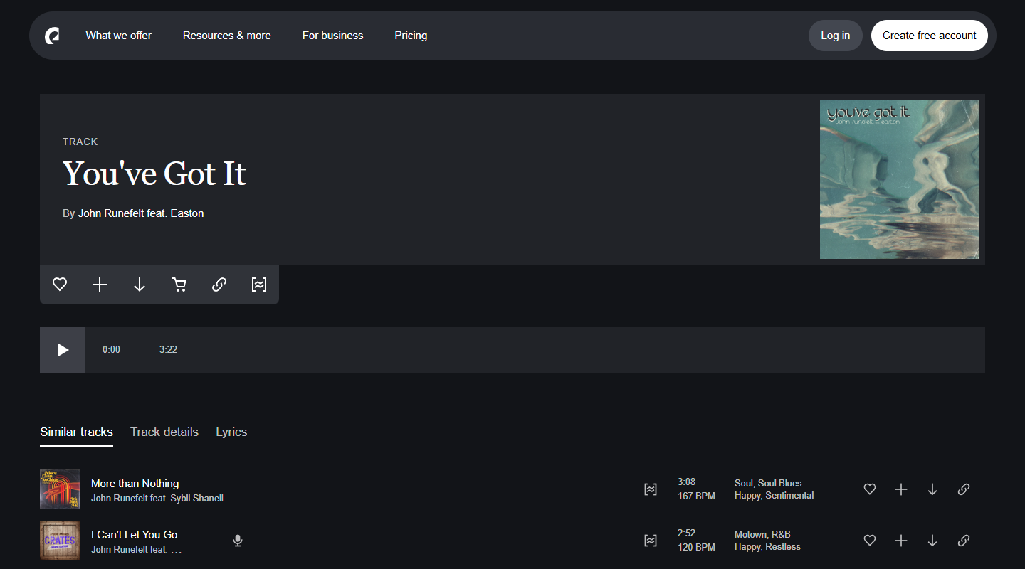 Epidemic Sound music affiliate homepage