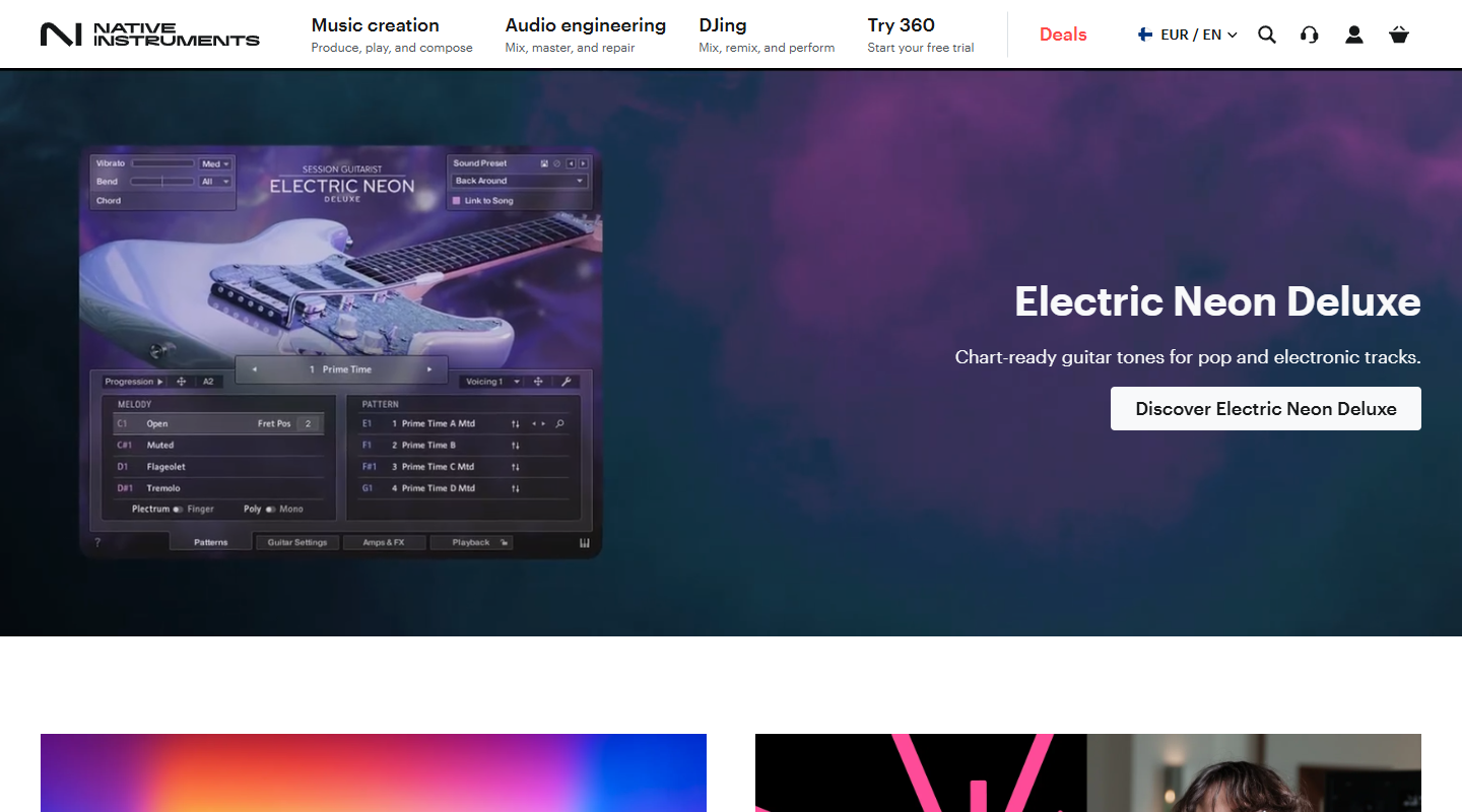 Native Instruments music affiliate homepage