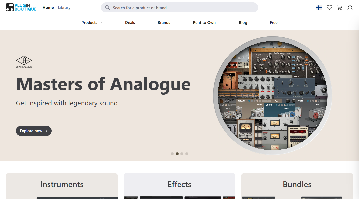 Plugin Boutique music affiliate homepage