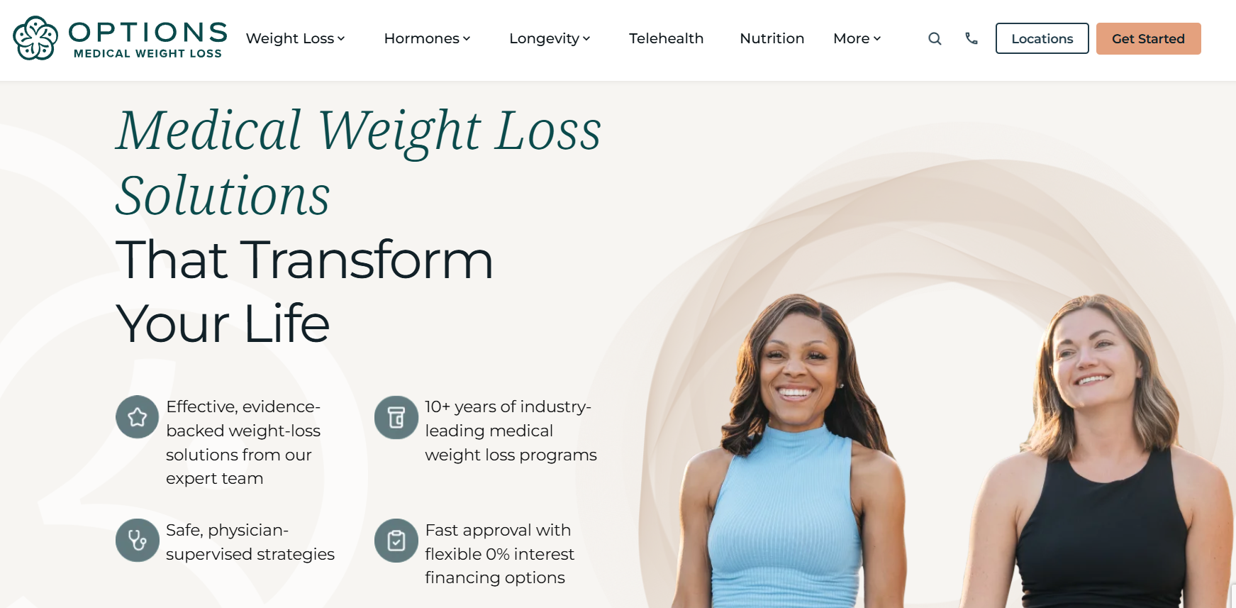 Options Medical Weight Loss homepage