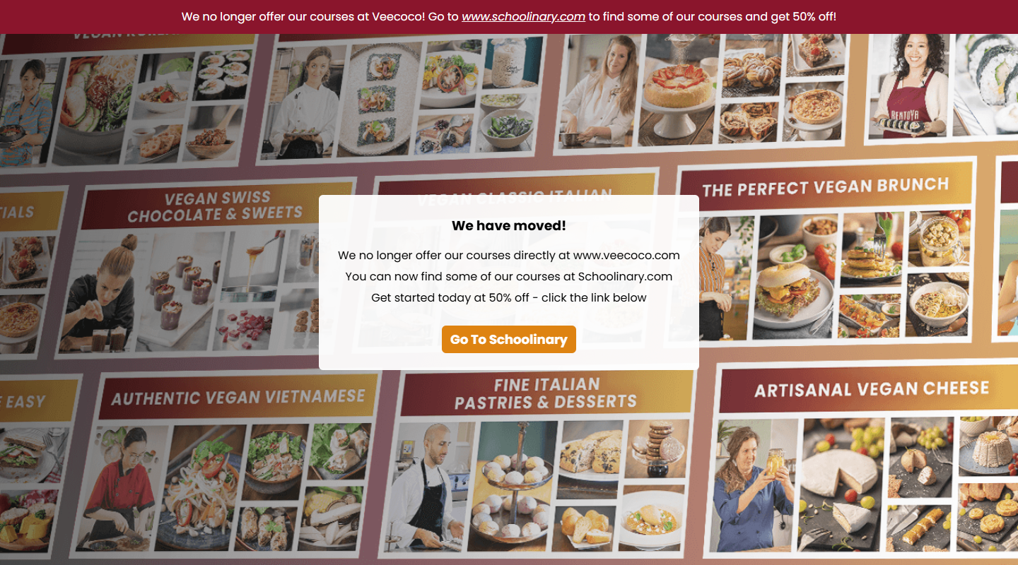 Veecoco vegan affiliate homepage