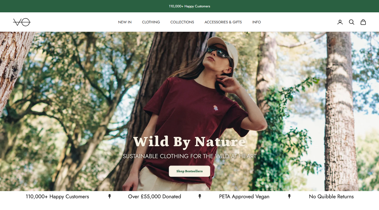 Vegan Outfitters vegan affiliate homepage
