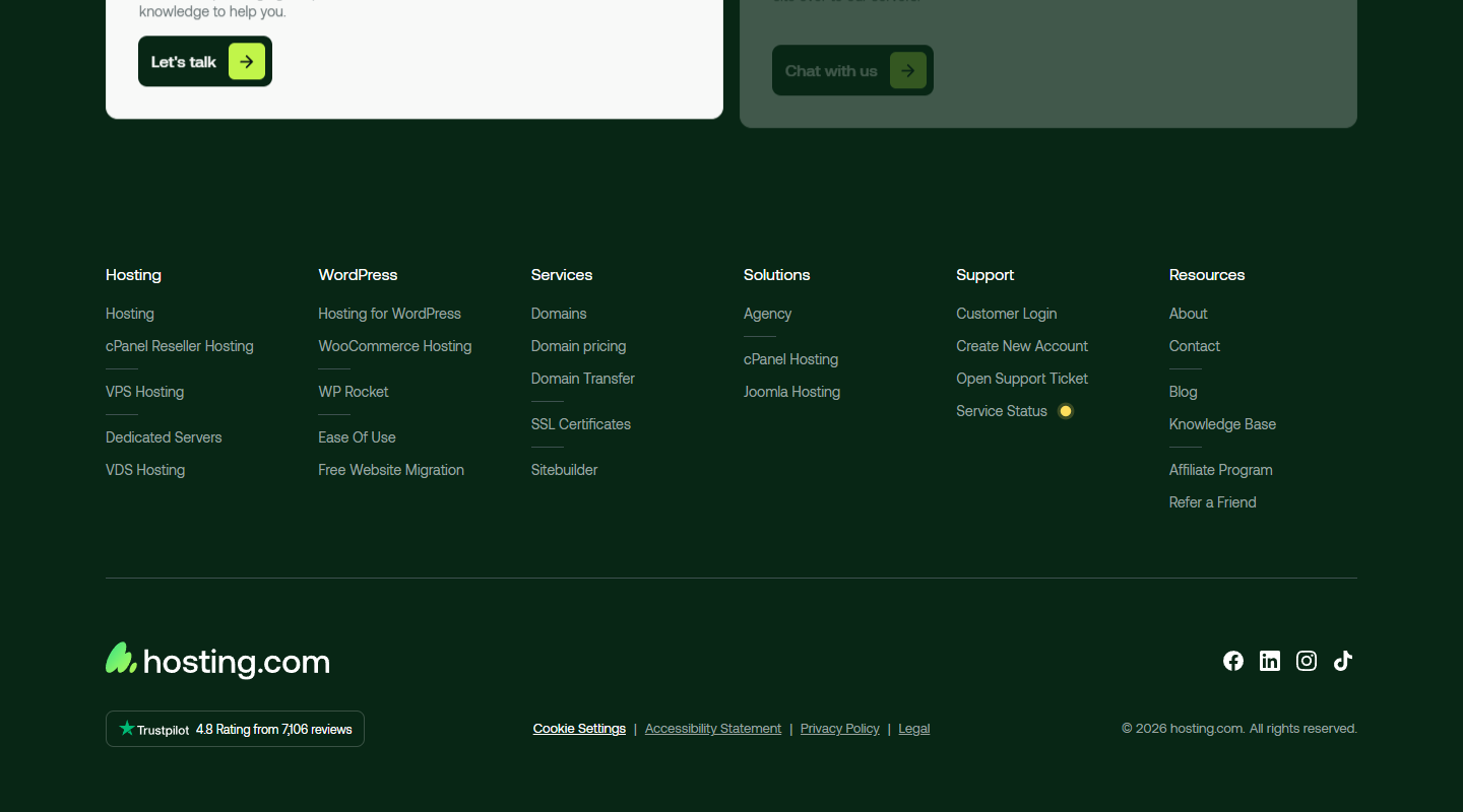 A2 Hosting homepage hero