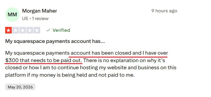Review about sudden Biosites account closure with no refund.