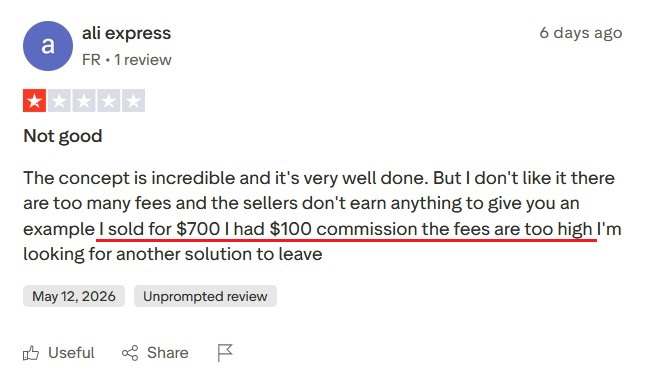 Fourthwall review about high fees reducing creator earnings.
