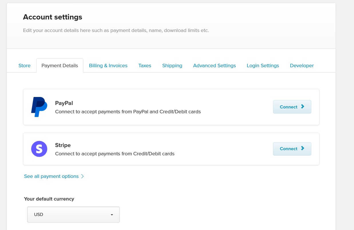 Payhip checkout page showing payment options including credit card, PayPal, Apple Pay, and Google Pay.