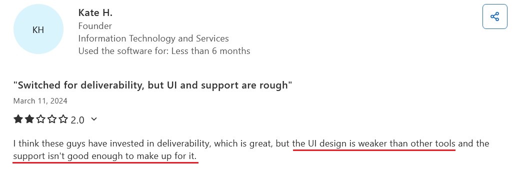 QuickMail user review complaining about unintuitive interface for adding prospects to campaigns.